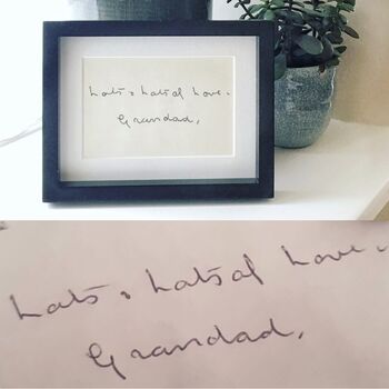 Mounted Personalised Embroidered Handwriting, 8 of 9