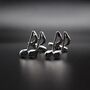 Music Note Cufflinks Gift For Musicians 316 L Stainless Steel Accessory, thumbnail 1 of 6
