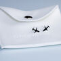 Sterling Silver Black Plane Stud Earrings, thumbnail 4 of 6