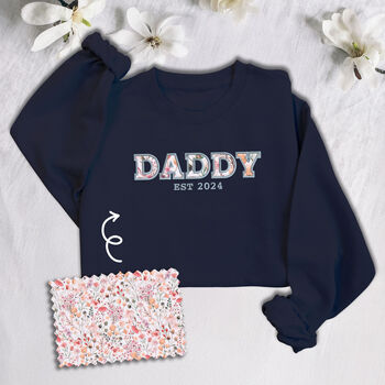 Personalised 'Dad' Appliquéd Family Sweatshirt, 8 of 11