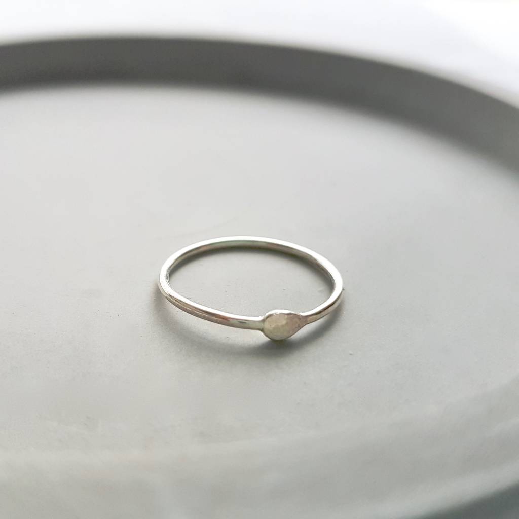 Dainty Sterling Silver Ring By Anna Calvert Jewellery