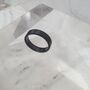 Personalised Zirconium Flat Court Wedding Ring, thumbnail 3 of 8