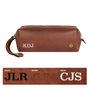 Leather Wash Bag Internal And External Personalisation, thumbnail 3 of 10