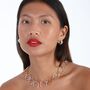 Multi Finish Hula Necklace Sterling Silver Gold Vermeil, thumbnail 1 of 8