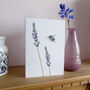 Lavender And Bee Any Occasion Greetings Card, thumbnail 7 of 7