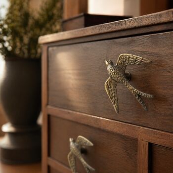 Soaring Eagle Brass Cabinet Knob, 5 of 9