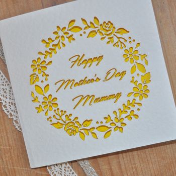Laser Cut Mother's Day Card, 3 of 4