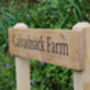 Custom Engraved House Sign With Posts, thumbnail 3 of 10