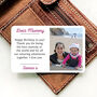 Personalised Wallet Metal Photo Card For Mummy, thumbnail 1 of 9