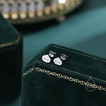 Cute Bao Bun Earrings In Sterling Silver, 5 of 10