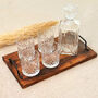 Glass Whiskey Decanter Set With Four Tumblers Gift Set, thumbnail 1 of 6