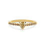 18ct Yellow Gold And Light Teardrop Diamond Ring, thumbnail 2 of 3
