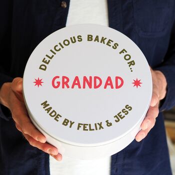 Personalised Delicious Bakes Cake Tin, 2 of 4
