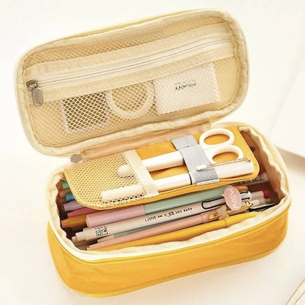 Multi Compartment Large Capacity Student Pencil Case, 1 of 6