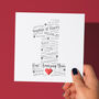 Personalised 1st Paper Wedding Anniversary Card, thumbnail 4 of 6
