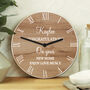Free Text Personalised Wood Effect Clock Gift, thumbnail 1 of 4