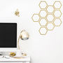 Bumble Bee And Honeycomb Wall Sticker Decal, thumbnail 1 of 2
