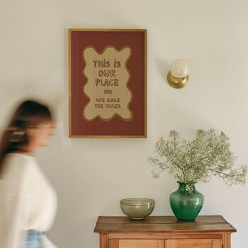 This Is Our Place House Rules Funny Typography Print, 2 of 12