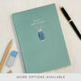 Personalised Golf Clubs A5 Cloth Bound Notebook, thumbnail 1 of 7