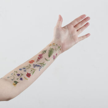 Wildflower Temporary Tattoo Pack, 3 of 9