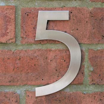 Mackintosh Stainless Steel House Number, 8 of 12
