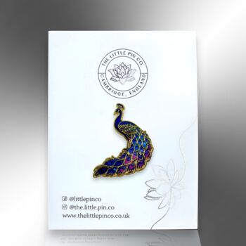 Choose Your Colour – Peacock Enamel Pin, 5 of 12