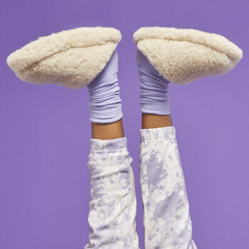 Pure Merino Wool Cocoon Slippers Mules, 3 of 8