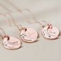 Personalised Rose Gold Plated Moon Necklace, thumbnail 2 of 7