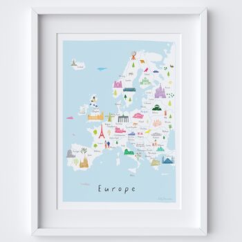 Map Of Europe Print, 2 of 5