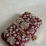 Maroon Handcrafted Rectangular Clutch Bag, thumbnail 5 of 9