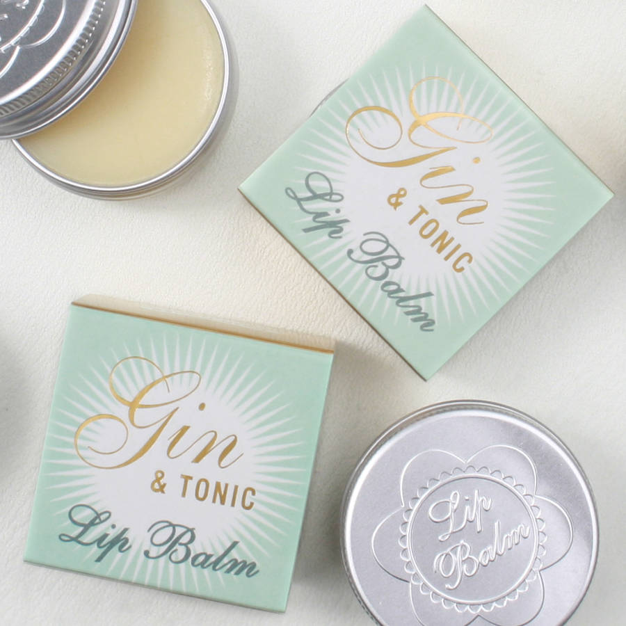 gin and tonic lip balm duo by bath house