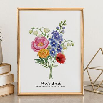 Birth Flower If Grandmas Were Flowers Print, 6 of 10