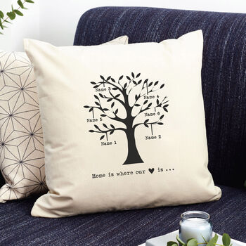 Personalised Family Tree Cushion Cover, 7 of 12