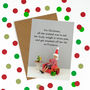 Mince Pies And Prosecco Funny Christmas Card, thumbnail 1 of 1