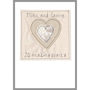 Personalised Heart Wedding Or Anniversary Card, thumbnail 2 of 12
