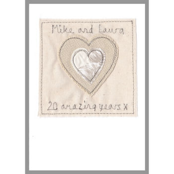 Personalised Heart Wedding Or Anniversary Card, 2 of 12