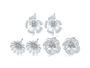 Silver Plated Sandrine Multi Pack Flower Stud Earrings, thumbnail 1 of 2