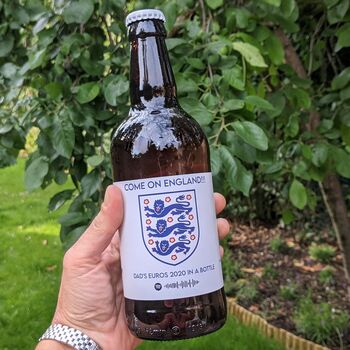 Limited Edition England Football Personalised Beer, 2 of 5