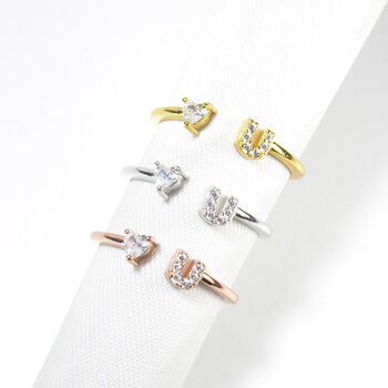 Love You Rings, Rose Or Gold Vermeil 925 Silver, 7 of 8