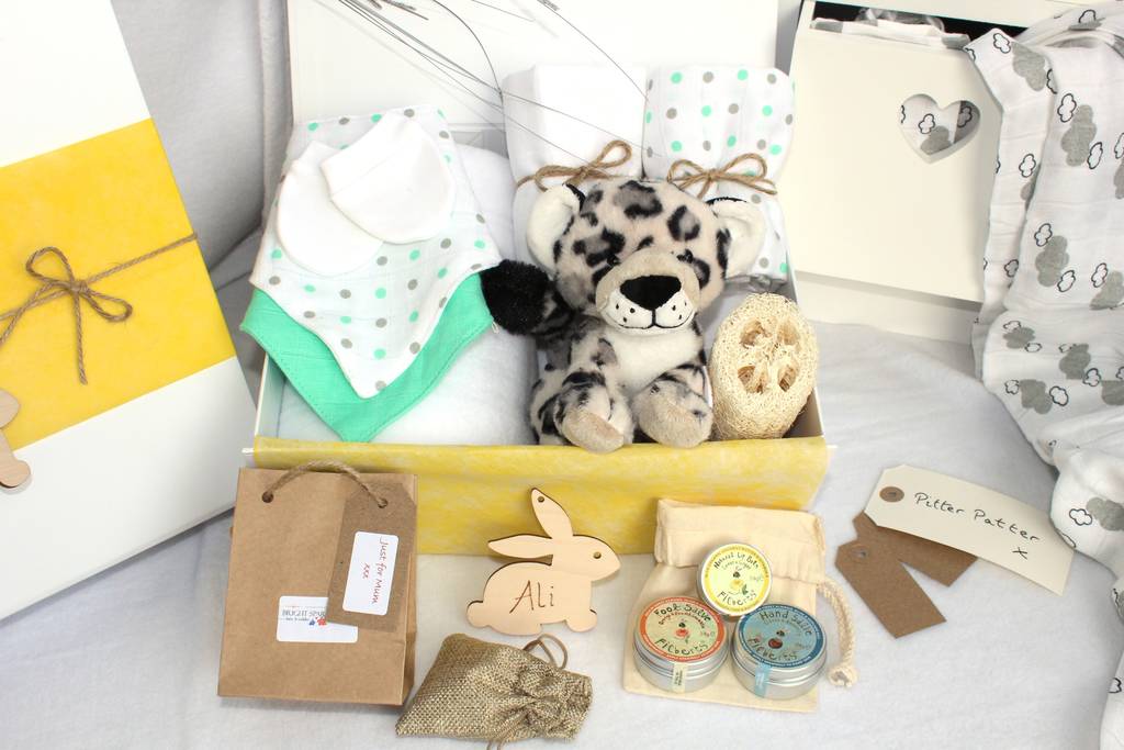 Unisex Pamper Hamper For Mother And Baby, Snow Leopard, 1 of 4