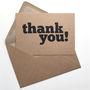 Set Of 12 Thank You Postcard Note Cards, thumbnail 6 of 8