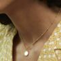 Initial Friendship Choker Necklace Silver/ Gold Vermeil, thumbnail 1 of 6