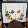Personalised Forest Band Nursery Print, thumbnail 2 of 8