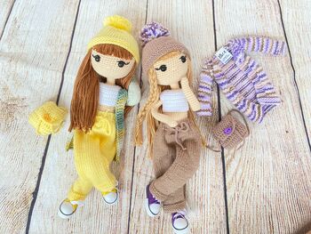 Posable Handmade Crochet Doll For Kids And Adults, 9 of 12