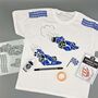 Racing Cars Kids T Shirt Painting Starter Kit, thumbnail 3 of 10