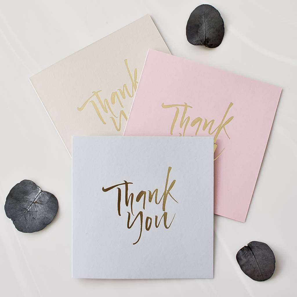 Thank You Cards Pack Of Five By Skinny Malink