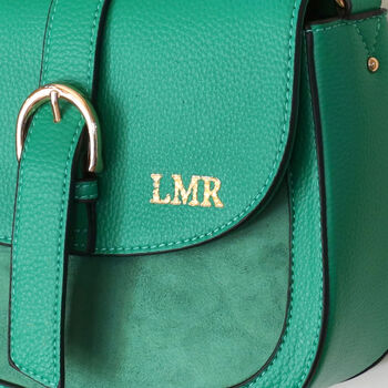 Personalised Vegan Leather Crossbody Handbag, 8 of 9
