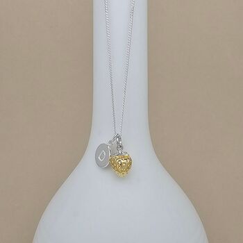 Personalised Gold Plated Strawberry Necklace, 2 of 4