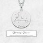 Personalised Pisces Constellation Necklace In Silver, thumbnail 3 of 11