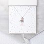 Sterling Silver Personalised Lucky Elephant Necklace, thumbnail 1 of 4